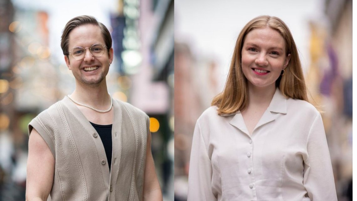 Joakim Aadland og Victoria Øverby Steinland. Foto: Balansekunst Joakim Aadland og Victoria Øverby Steinland. Foto: Balansekunst