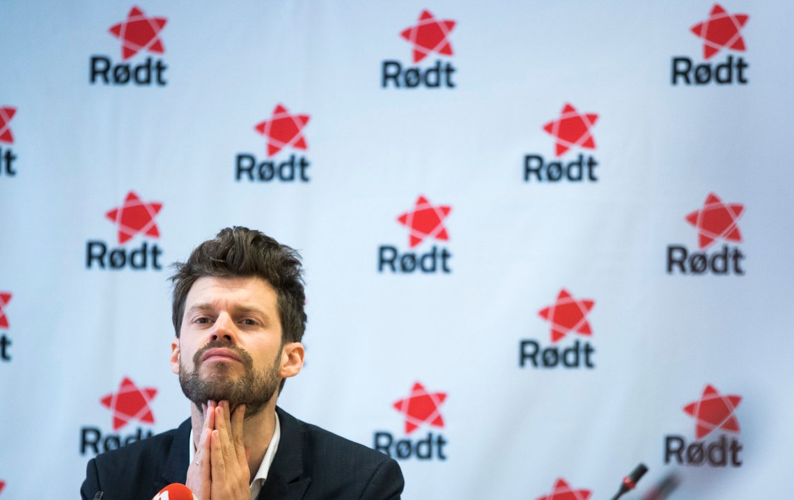 Oslo 20190507.
Partileder Bjørnar Moxnes før landsmøtet til Rødt.
Foto: Terje Pedersen / NTB Oslo 20190507.
Partileder Bjørnar Moxnes før landsmøtet til Rødt.
Foto: Terje Pedersen / NTB