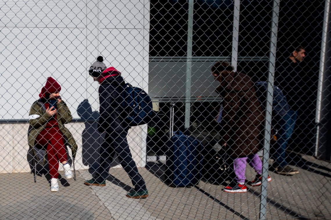 Råde 20220330.
Mange ukrainske flyktninger registrerer seg for norsk politi på Nasjonalt mottakssenter i Råde, der UDI og flere andre aktører prøver å ta unna for de mange ankomstene.
Foto: Javad Parsa / NTB Råde 20220330.
Mange ukrainske flyktninger registrerer seg for norsk politi på Nasjonalt mottakssenter i Råde, der UDI og flere andre aktører prøver å ta unna for de mange ankomstene.
Foto: Javad Parsa / NTB