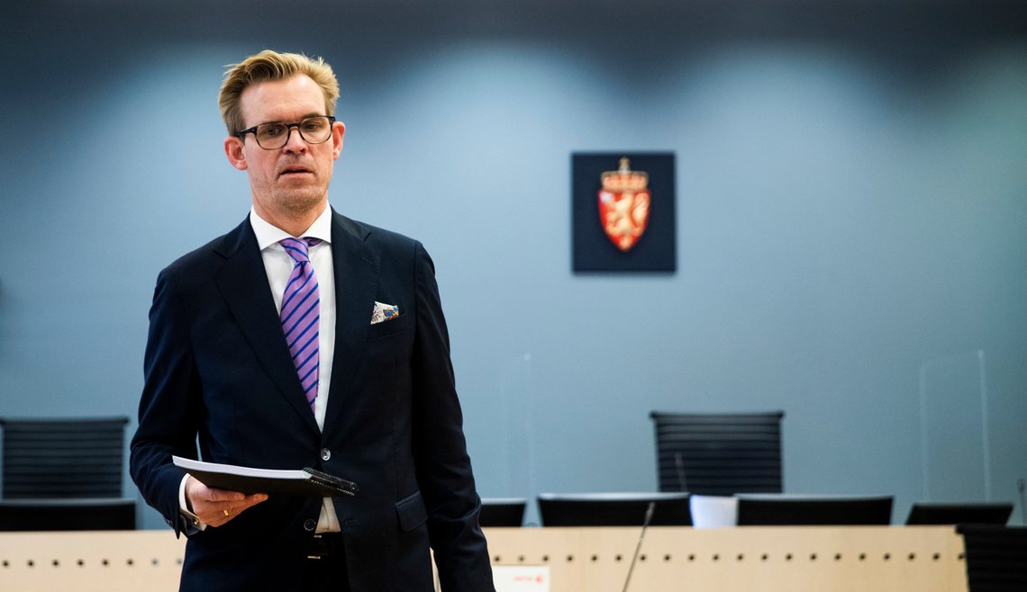 Statsadvokat Frederik Ranke ved det nasjonale statsadvokatembetet har tatt ut tiltalen mot 23-åringen. Foto: Berit Roald / NTB Statsadvokat Frederik Ranke ved det nasjonale statsadvokatembetet har tatt ut tiltalen mot 23-åringen. Foto: Berit Roald / NTB