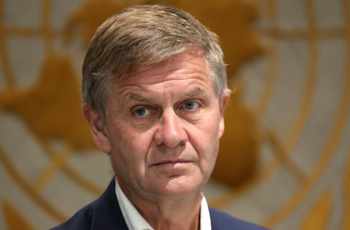Erik Solheim er ikke den beste til å spå om klimaforandringer. Foto: AP/Manish Swarup Erik Solheim er ikke den beste til å spå om klimaforandringer. Foto: AP/Manish Swarup