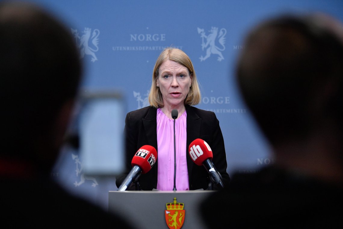 – Norge står sammen med Europa og har sluttet opp om alle EUs sanksjonspakker, sier utenriksminister Anniken Huitfeldt (Ap). Arkivfoto: Rodrigo Freitas / NTB – Norge står sammen med Europa og har sluttet opp om alle EUs sanksjonspakker, sier utenriksminister Anniken Huitfeldt (Ap). Arkivfoto: Rodrigo Freitas / NTB