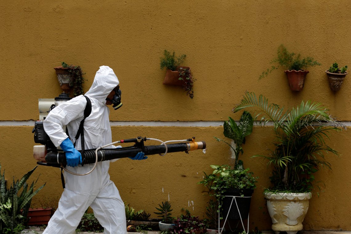 "Eksperter" hevder dette snart kan bli et vanlig syn i Europa, fordi denguefeber vil komme på grunn av "klimaendringene". Foto: AP/Eraldo Peres "Eksperter" hevder dette snart kan bli et vanlig syn i Europa, fordi denguefeber vil komme på grunn av "klimaendringene". Foto: AP/Eraldo Peres