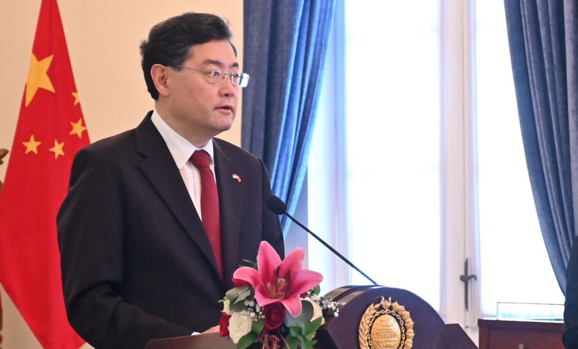 Kinas utenriksminister Qin Gang. Foto: Wikimedia Commons Kinas utenriksminister Qin Gang. Foto: Wikimedia Commons