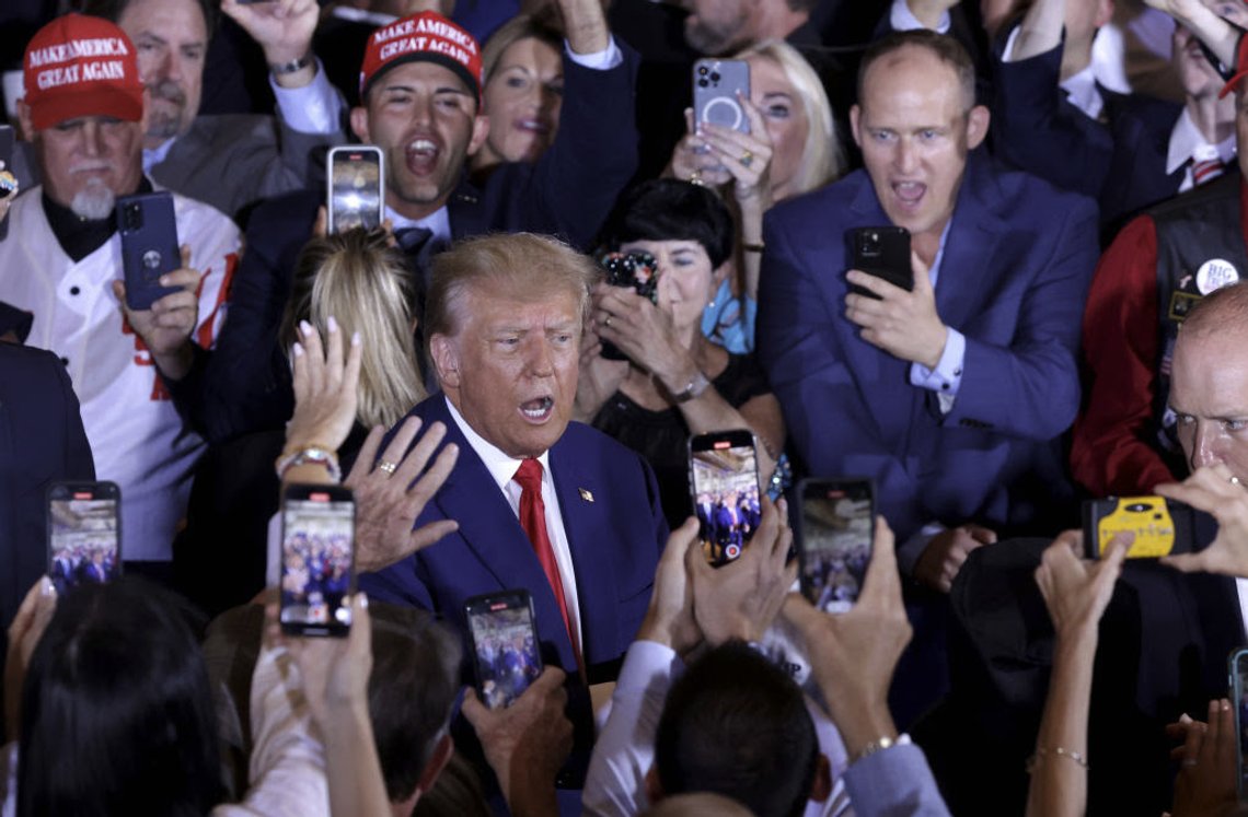 The Biden administration and its supporters have reverted to the tried-and-true playbook of the Trump era by launching the latest "Trump trial" to distract from the administration's challenges. Pictured: Former President Donald Trump at an event in West Palm Beach, Florida on April 4, 2023, hours after he was arraigned in a New York court. (Photo by Alex Wong / Getty Images) The Biden administration and its supporters have reverted to the tried-and-true playbook of the Trump era by launching the latest "Trump trial" to distract from the administration's challenges. Pictured: Former President Donald Trump at an event in West Palm Beach, Florida on April 4, 2023, hours after he was arraigned in a New York court. (Photo by Alex Wong / Getty Images)