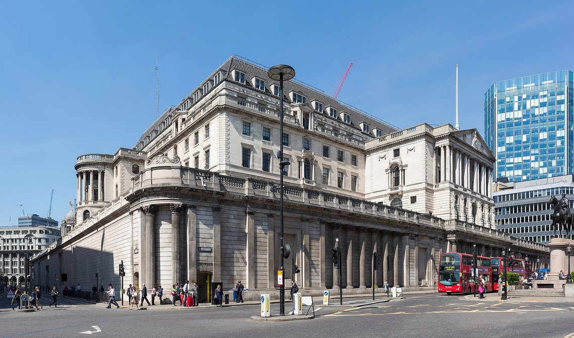 Bank of England øker rentene for tolvte gang på rad. Foto: Diliff/ Wikipedia Bank of England øker rentene for tolvte gang på rad. Foto: Diliff/ Wikipedia