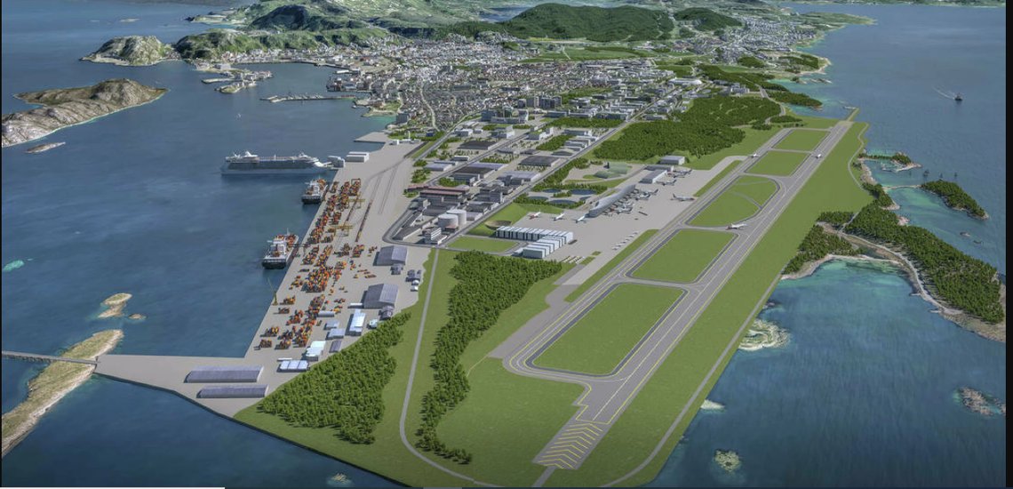Samarbeidsavtalen mellom Forsvarsbygg, Avinor og Bodø kommune, om å samarbeide om flyttinga av Bodø lufthavn, signert i 2018, er bra for Forsvaret, men den mangler forståelse for at Luftforsvarets infrastruktur kan og må styrkes, hevder to tidligere jagerpiloter. Illustrasjon: Bodø kommune Samarbeidsavtalen mellom Forsvarsbygg, Avinor og Bodø kommune, om å samarbeide om flyttinga av Bodø lufthavn, signert i 2018, er bra for Forsvaret, men den mangler forståelse for at Luftforsvarets infrastruktur kan og må styrkes, hevder to tidligere jagerpiloter. Illustrasjon: Bodø kommune