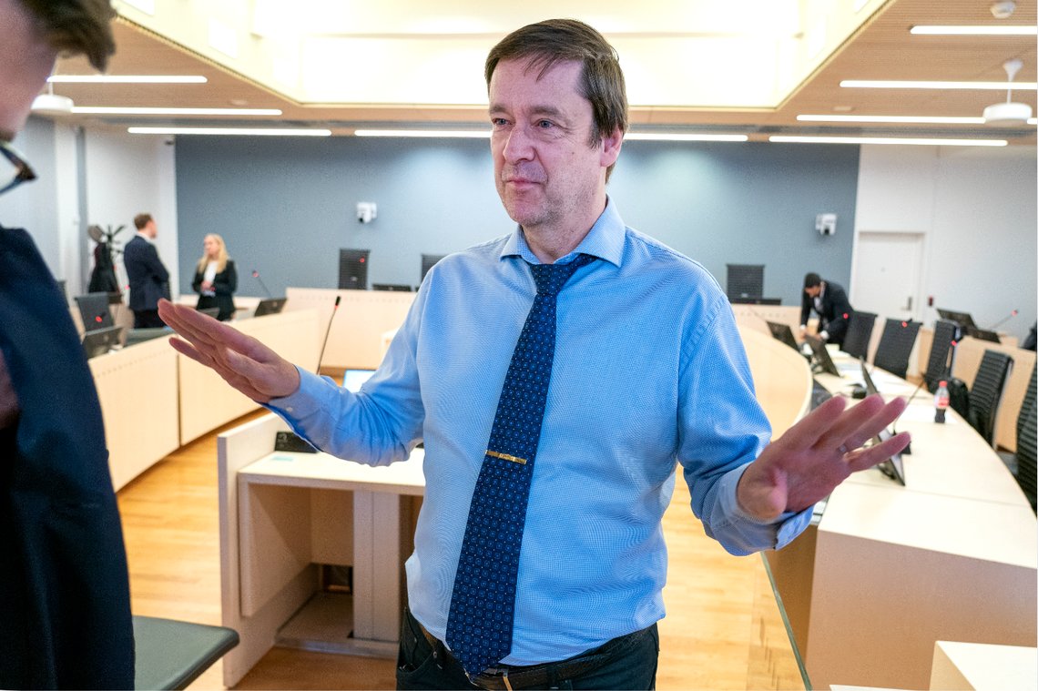 John Christian Elden er nå forsvarer for politimannen som er tiltalt for vold mot en mann på Kongsberg. Foto: Gorm Kallestad / NTB John Christian Elden er nå forsvarer for politimannen som er tiltalt for vold mot en mann på Kongsberg. Foto: Gorm Kallestad / NTB