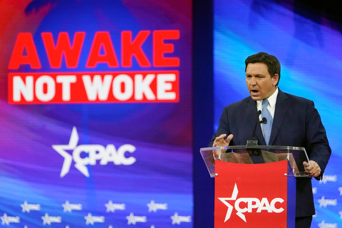 FILE - Florida Gov. Ron DeSantis speaks at the Conservative Political Action Conference (CPAC) Feb. 24, 2022, in Orlando, Fla. (AP Photo/John Raoux, File) FILE - Florida Gov. Ron DeSantis speaks at the Conservative Political Action Conference (CPAC) Feb. 24, 2022, in Orlando, Fla. (AP Photo/John Raoux, File)