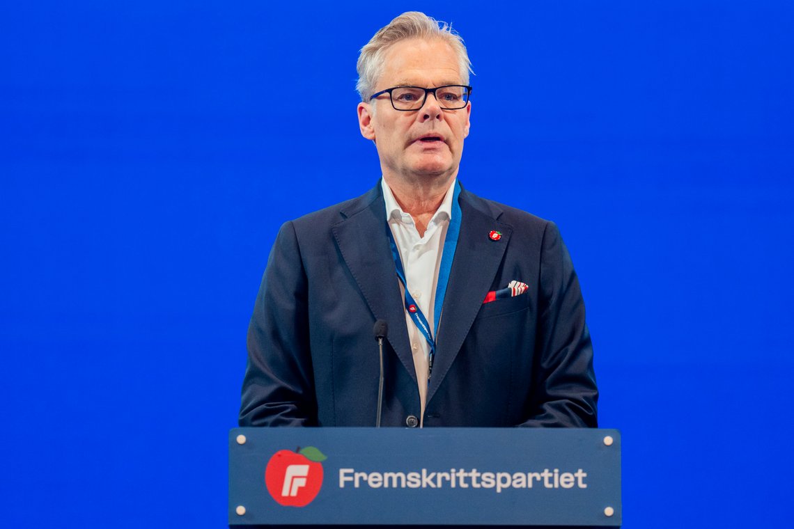 Hans Andreas Limi under Frp sitt landsmøte 2023 på Gardermoen.
Foto: Fredrik Varfjell / NTB Hans Andreas Limi under Frp sitt landsmøte 2023 på Gardermoen.
Foto: Fredrik Varfjell / NTB