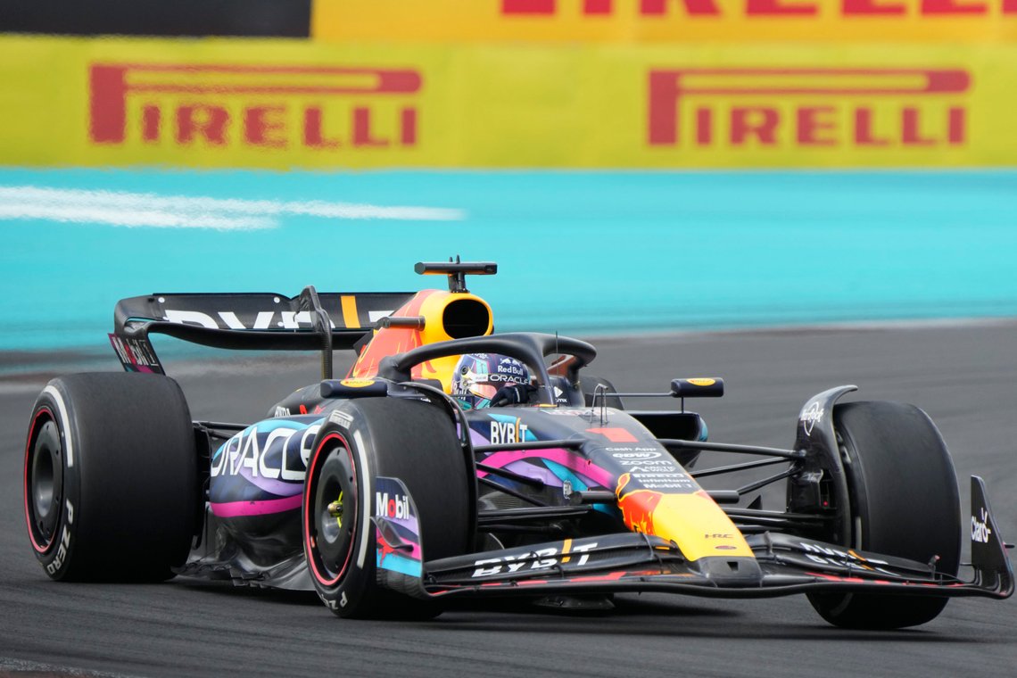 Max Verstappen imponerte voldsomt i Miami. Foto: Wilfredo Lee / AP / NTB Max Verstappen imponerte voldsomt i Miami. Foto: Wilfredo Lee / AP / NTB