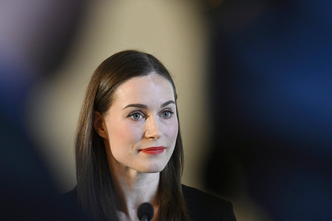 Social Democratic Party SDP chair and Finnish Prime Minister Sanna Marin meets with the media at the Parliament in Helsinki, Finland, Wednesday, April 5, 2023. Marin announced that she will not seek another term as chair of SDP. (Heikki Saukkomaa/Lehtikuva via AP) Social Democratic Party SDP chair and Finnish Prime Minister Sanna Marin meets with the media at the Parliament in Helsinki, Finland, Wednesday, April 5, 2023. Marin announced that she will not seek another term as chair of SDP. (Heikki Saukkomaa/Lehtikuva via AP)