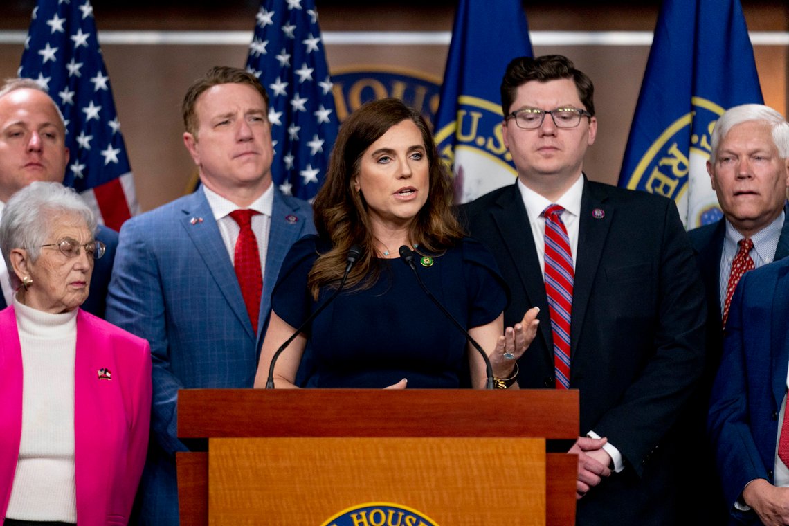 Rep. Nancy Mace, R-S.C., speaks during a news conference on the House Republican's investigation into the Biden Family on Capitol Hill in Washington, Wednesday, May 10, 2023. (AP Photo/Andrew Harnik) Rep. Nancy Mace, R-S.C., speaks during a news conference on the House Republican's investigation into the Biden Family on Capitol Hill in Washington, Wednesday, May 10, 2023. (AP Photo/Andrew Harnik)
