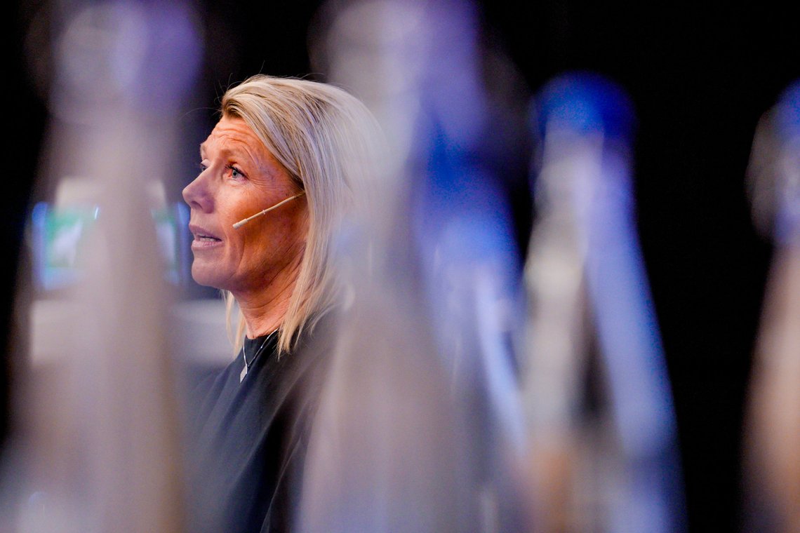 Oslo 20230427.
DNB sjefen Kjerstin Braathen presenterer DNBs resultat for 1. kvartal 2023.
Foto: Javad Parsa / NTB Oslo 20230427.
DNB sjefen Kjerstin Braathen presenterer DNBs resultat for 1. kvartal 2023.
Foto: Javad Parsa / NTB
