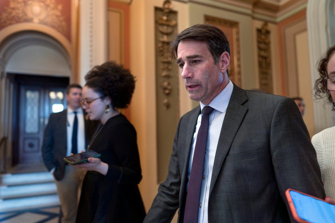 FILE - Rep. Garret Graves, R-La., a key legislator working on the debt ceiling bill for House Speaker Kevin McCarthy, walks past the chamber at the Capitol in Washington, Wednesday, April 26, 2023. A top debt ceiling negotiator for McCarthy said Friday, May 19, that it's time to “press pause” on talks as negotiations with the White House came to an abrupt standstill at the Capitol. Graves, who was tapped by McCarthy to lead talks, emerged from the hour-long session saying there remain gaps between the House Republicans and the Democratic administration. (AP Photo/J. Scott Applewhite, File) FILE - Rep. Garret Graves, R-La., a key legislator working on the debt ceiling bill for House Speaker Kevin McCarthy, walks past the chamber at the Capitol in Washington, Wednesday, April 26, 2023. A top debt ceiling negotiator for McCarthy said Friday, May 19, that it's time to “press pause” on talks as negotiations with the White House came to an abrupt standstill at the Capitol. Graves, who was tapped by McCarthy to lead talks, emerged from the hour-long session saying there remain gaps between the House Republicans and the Democratic administration. (AP Photo/J. Scott Applewhite, File)