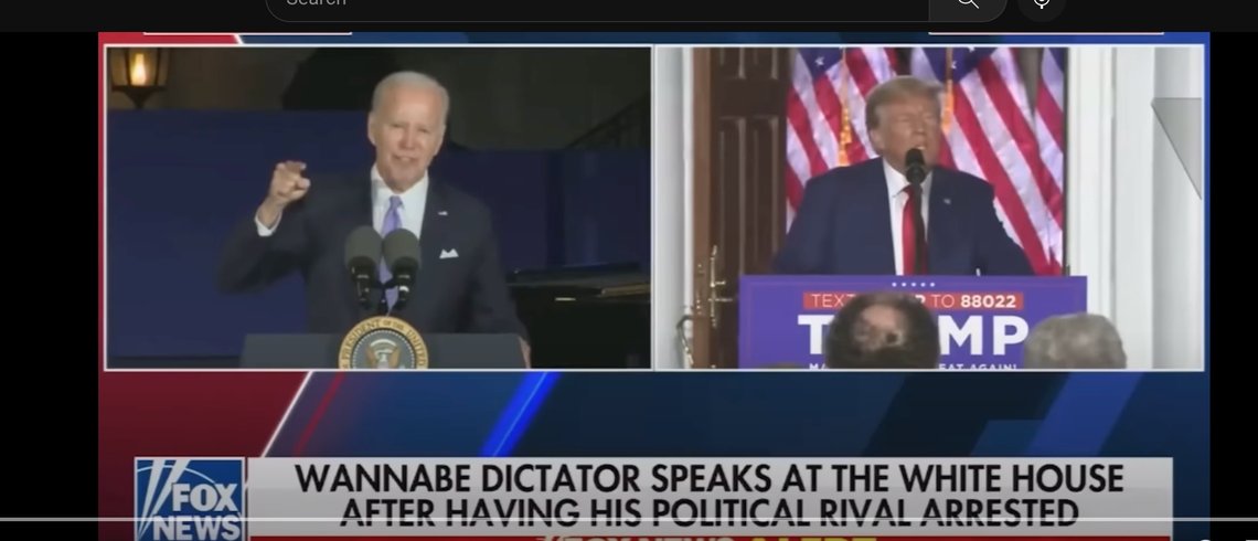 Undertekst i Fox om at Biden er en diktator-spire. Produceren ble sparket Undertekst i Fox om at Biden er en diktator-spire. Produceren ble sparket