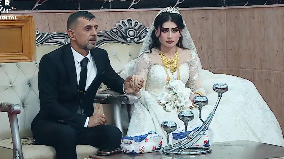 Samia Smo og Dakhil Hassan giftet seg fredag for annen gang. Utklipp fra Twitter Samia Smo og Dakhil Hassan giftet seg fredag for annen gang. Utklipp fra Twitter