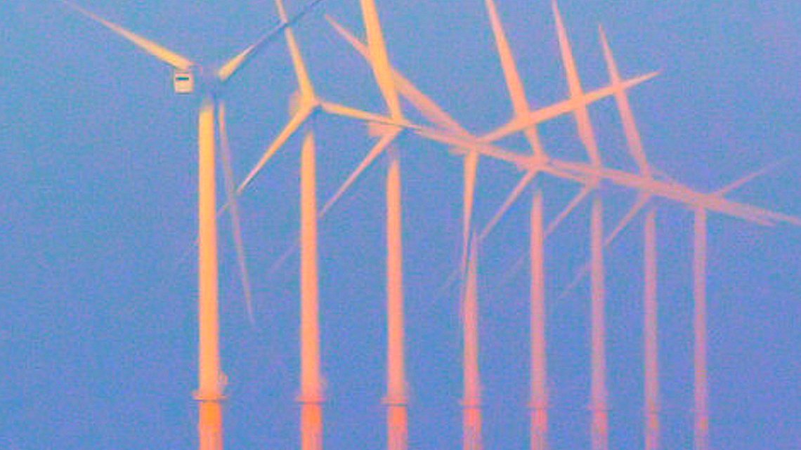 Fra Burbo Bank Offshore Wind Farm på vestkysten av Storbritannia. Foto: Steve Fareham / cc by-sa 2.0 / Wikimedia Commons. Fra Burbo Bank Offshore Wind Farm på vestkysten av Storbritannia. Foto: Steve Fareham / cc by-sa 2.0 / Wikimedia Commons.