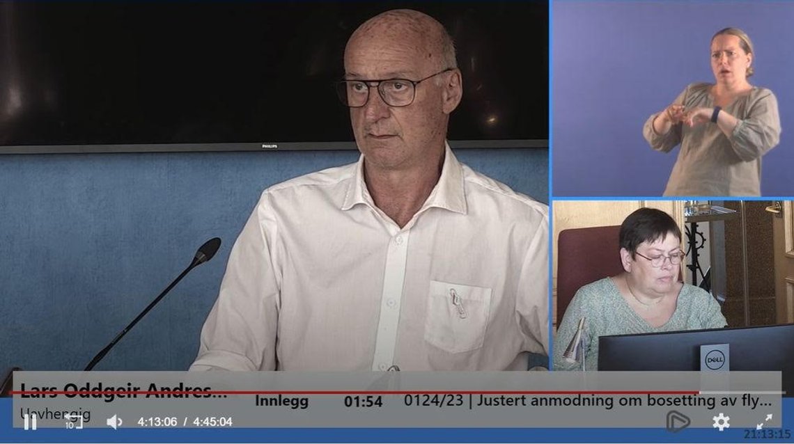 Lars Andresen, skjermdump Lars Andresen, skjermdump