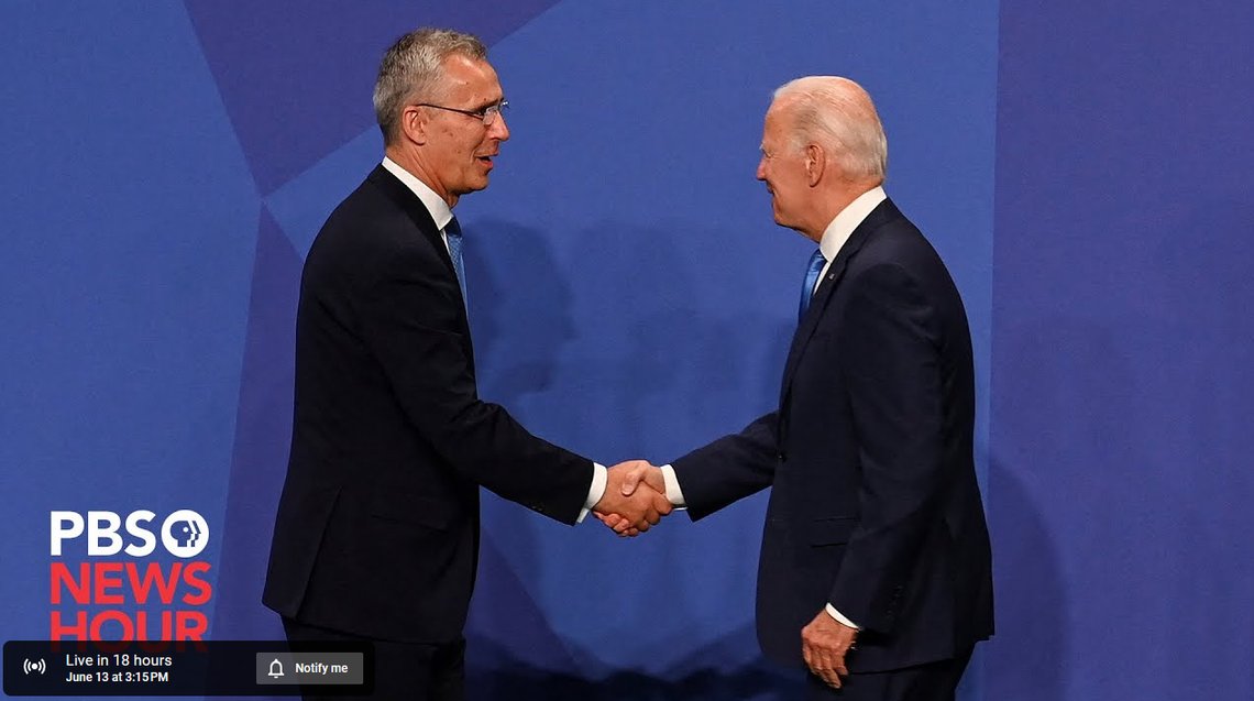 Skjermdump YouTube. WATCH LIVE: Biden hosts NATO Secretary-General Jens Stoltenberg ahead of summit. (Utsatt til i morgen p.g.a. Bidens rotkanal) Skjermdump YouTube. WATCH LIVE: Biden hosts NATO Secretary-General Jens Stoltenberg ahead of summit. (Utsatt til i morgen p.g.a. Bidens rotkanal)