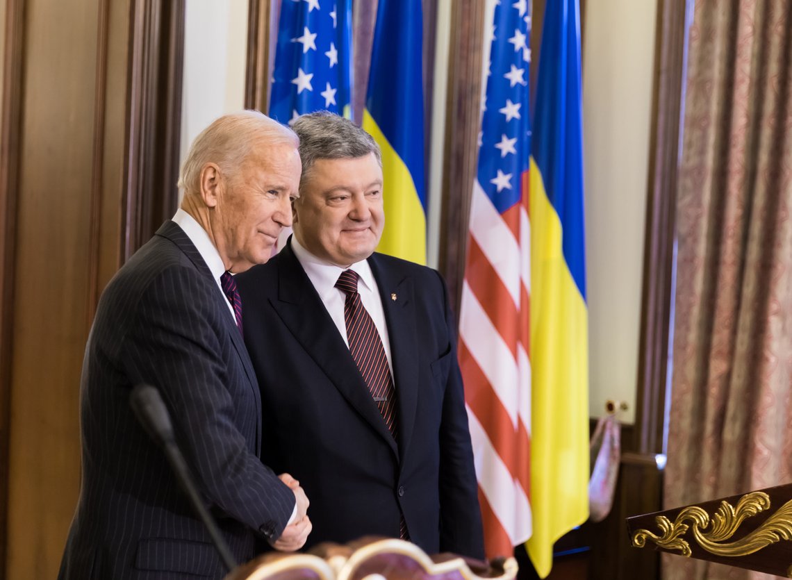 KIEV, UKRAINE - Jan 16, 2017: Vice president of USA Joe Biden during his visit to Kiev and meeting with President of Ukraine Petro Poroshenko. Photo: Shutterstock by Drop of Light, Ukraine. KIEV, UKRAINE - Jan 16, 2017: Vice president of USA Joe Biden during his visit to Kiev and meeting with President of Ukraine Petro Poroshenko. Photo: Shutterstock by Drop of Light, Ukraine.