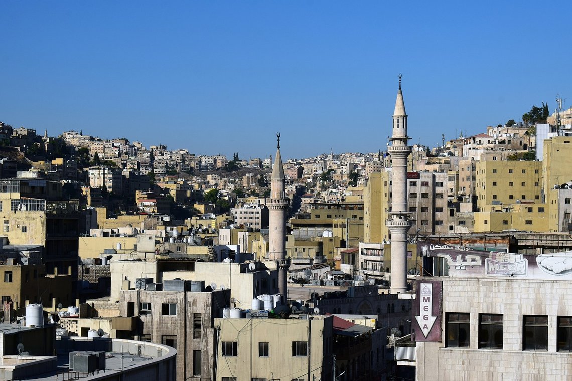 Amman, Jordan, arkivbilde fra Pixabay. Amman, Jordan, arkivbilde fra Pixabay.