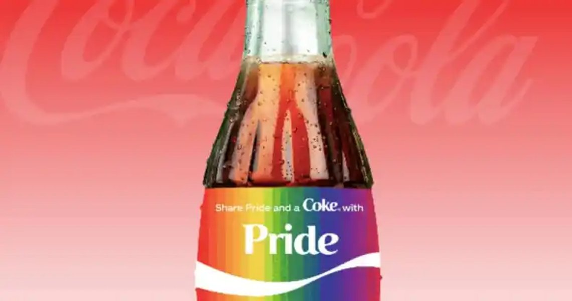 Coca-Cola lanserer egne flasker for å markere Pride. Woke gjennomsyrer hele næringslivet. Skjermdump Coca-Cola Coca-Cola lanserer egne flasker for å markere Pride. Woke gjennomsyrer hele næringslivet. Skjermdump Coca-Cola