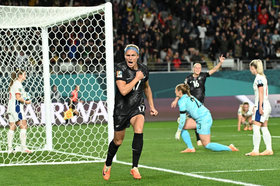 Hannah Wilkinson scoret målet som ødela for et elendig norsk lag. Foto: AP /Andrew Cornaga/ NTB Hannah Wilkinson scoret målet som ødela for et elendig norsk lag. Foto: AP /Andrew Cornaga/ NTB