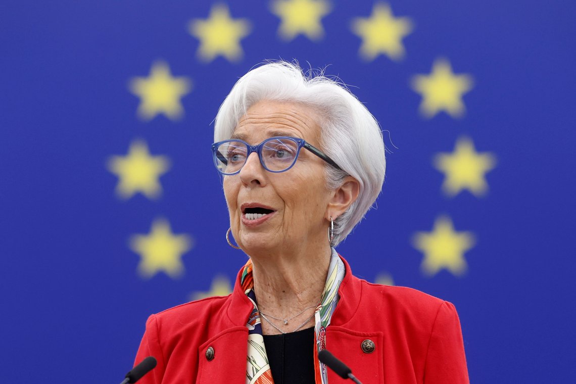 Christine Lagarde leder Den europeiske sentralbanken. Arkivfoto: Jean-François Badias / AP / NTB Christine Lagarde leder Den europeiske sentralbanken. Arkivfoto: Jean-François Badias / AP / NTB