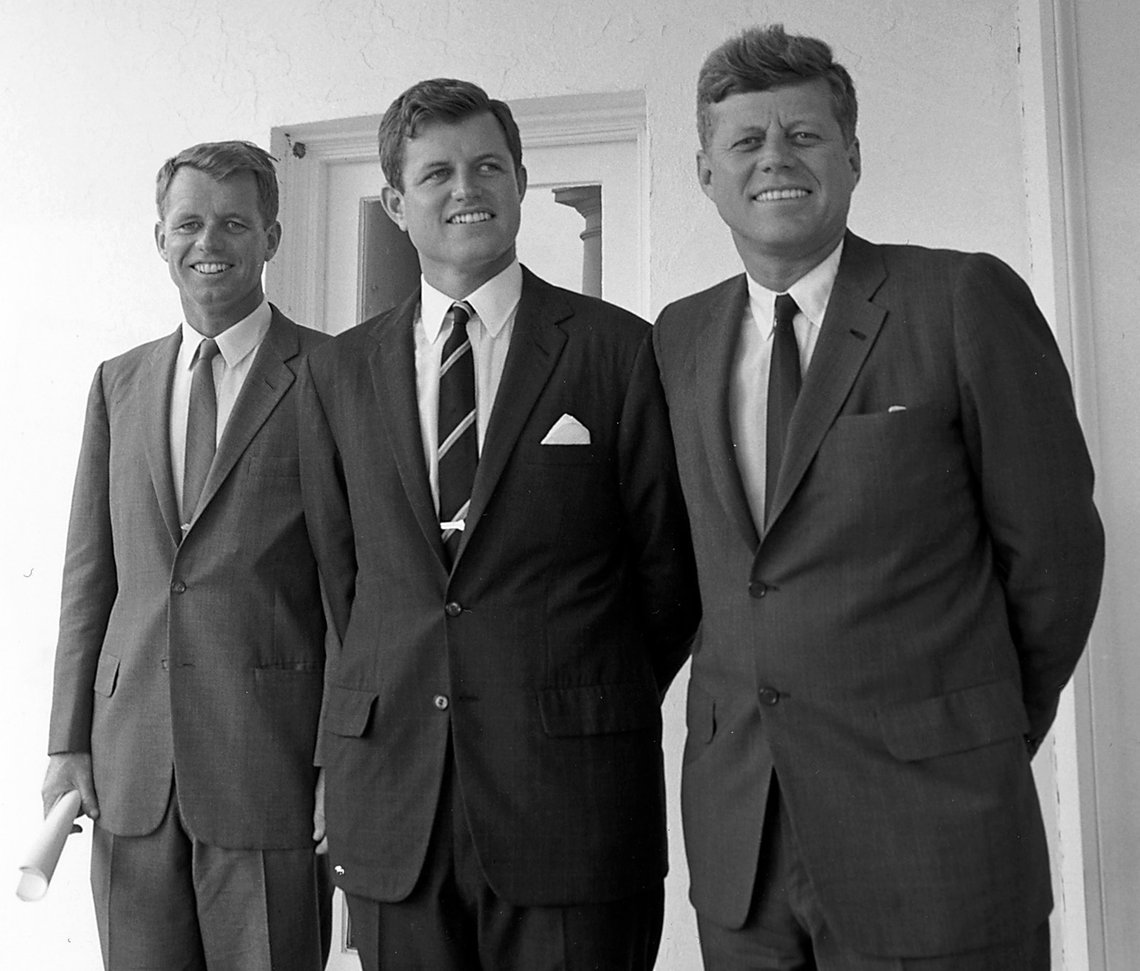 Photo: Wikimedia. Robert Kennedy, Ted Kennedy, John Kennedy, by Stoughton, Cecil (Cecil William), 1920-2008, Photographer. Photo: Wikimedia. Robert Kennedy, Ted Kennedy, John Kennedy, by Stoughton, Cecil (Cecil William), 1920-2008, Photographer.