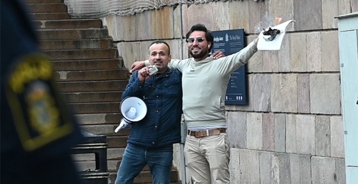 Salwan Najem og Salwan Momika. Foto: Roger Sahlström Salwan Najem og Salwan Momika. Foto: Roger Sahlström