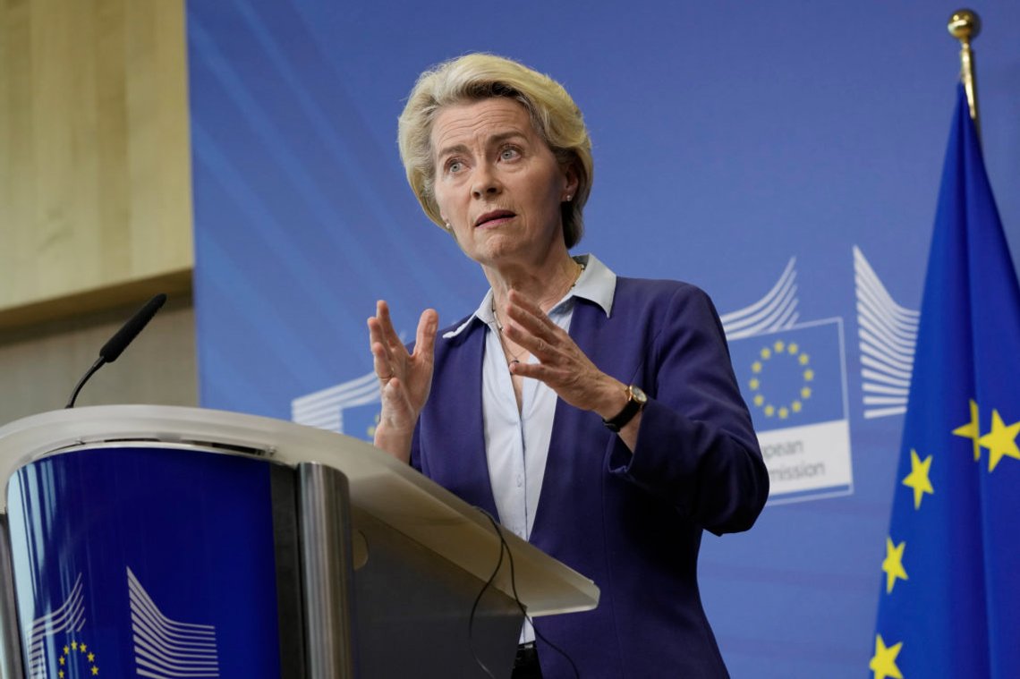EU-kommisjonens president Ursula von der Leyen er Bidens førstevalg som Stoltenbergs etterfølger som Nato-sjef. Foto: Virginia Mayo / AP / NTB EU-kommisjonens president Ursula von der Leyen er Bidens førstevalg som Stoltenbergs etterfølger som Nato-sjef. Foto: Virginia Mayo / AP / NTB