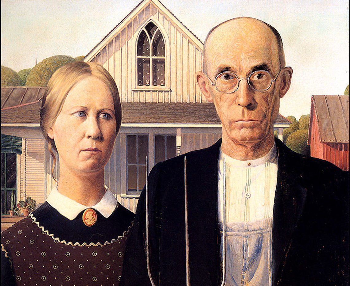 Grant Wood: American Gothic. 1930 Grant Wood: American Gothic. 1930