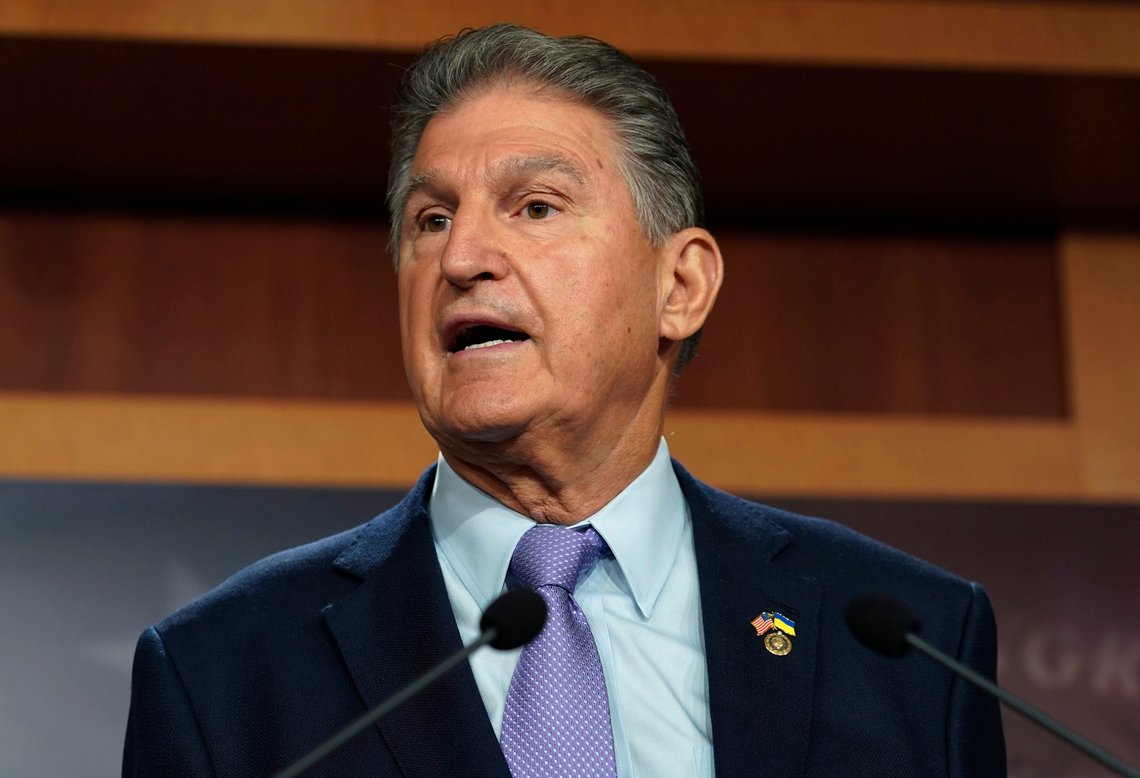 Den demokratiske senatoren Joe Manchin. Foto: AP /Mariam Zuhaib Den demokratiske senatoren Joe Manchin. Foto: AP /Mariam Zuhaib