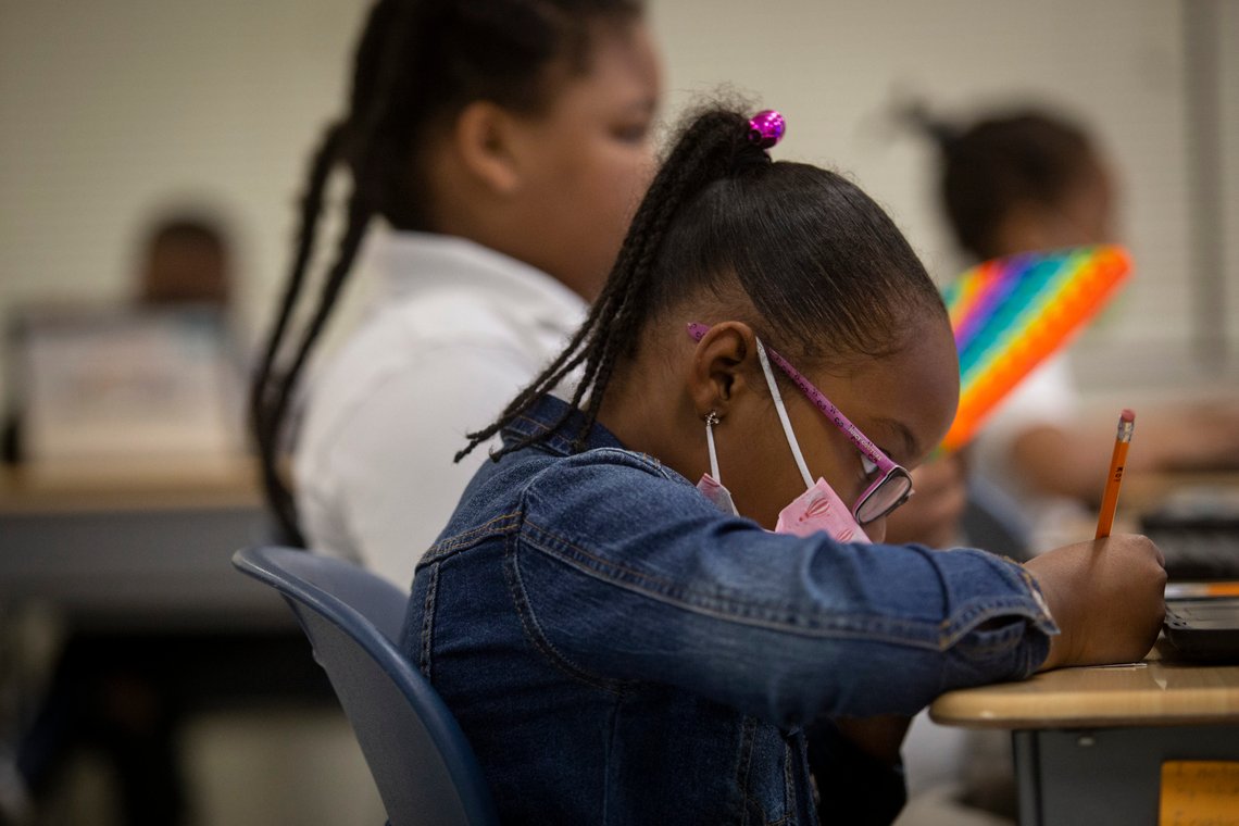 Skoleelever ved en barneskole i Atalanta. Hvite amerikanere er nå en minoritet blant alle under 18 år. Foto: AP /Ron Harris/ NTB Skoleelever ved en barneskole i Atalanta. Hvite amerikanere er nå en minoritet blant alle under 18 år. Foto: AP /Ron Harris/ NTB