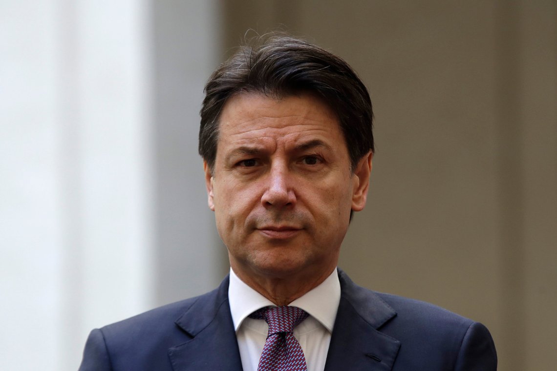 FILE - In this Jan. 23, 2020 file photo, Italian premier Giuseppe Conte waits for Albania's Prime Minister Edi Rama at Palazzo Chigi Government's office, in Rome. A lawyer specializing in mediation, Conte, now 58, was plucked out of political obscurity to become premier in 2018 after the populist, euro-skeptic 5-Star Movement he now heads stunned Italy’s establishment by sweeping nearly 33% of the vote to become Parliament's largest party. As a premier Conte enforced one of the world’s strictest coronavirus lockdowns. Italy will elect a new Parliament on Sept. 25. (AP Photo/Alessandra Tarantino, file) FILE - In this Jan. 23, 2020 file photo, Italian premier Giuseppe Conte waits for Albania's Prime Minister Edi Rama at Palazzo Chigi Government's office, in Rome. A lawyer specializing in mediation, Conte, now 58, was plucked out of political obscurity to become premier in 2018 after the populist, euro-skeptic 5-Star Movement he now heads stunned Italy’s establishment by sweeping nearly 33% of the vote to become Parliament's largest party. As a premier Conte enforced one of the world’s strictest coronavirus lockdowns. Italy will elect a new Parliament on Sept. 25. (AP Photo/Alessandra Tarantino, file)