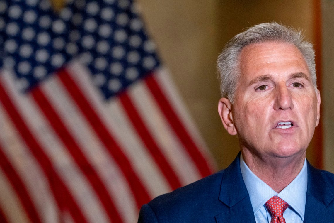 Speaker of the House Kevin McCarthy, R-Calif., speaks at the Capitol in Washington, Tuesday, Sept. 12, 2023. McCarthy says he's directing a House committee to open a formal impeachment inquiry into President Joe Biden. (AP Photo/Jacquelyn Martin) Speaker of the House Kevin McCarthy, R-Calif., speaks at the Capitol in Washington, Tuesday, Sept. 12, 2023. McCarthy says he's directing a House committee to open a formal impeachment inquiry into President Joe Biden. (AP Photo/Jacquelyn Martin)