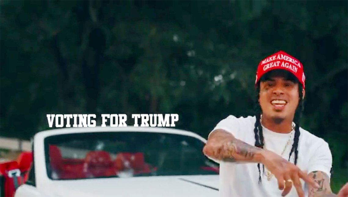 Gruppen Trump Latino ble ikke spådd noen fremtid med sine Trump-vennlige melodier. Videoklipp fra Twitter Gruppen Trump Latino ble ikke spådd noen fremtid med sine Trump-vennlige melodier. Videoklipp fra Twitter