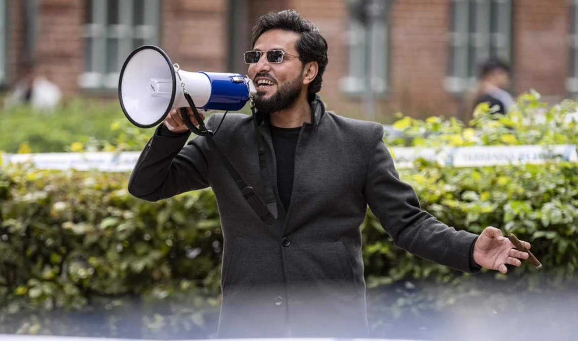 Salwan Momika. Utklipp fra Twitter Salwan Momika. Utklipp fra Twitter