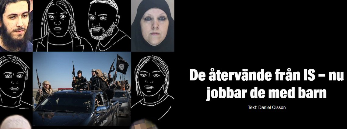 Terrorister som har kommet tilbake fra IS-kalifatet er i dag ansatte i svenske skoler og førskoler.
Foto: Skjermdump Expressen Terrorister som har kommet tilbake fra IS-kalifatet er i dag ansatte i svenske skoler og førskoler.
Foto: Skjermdump Expressen