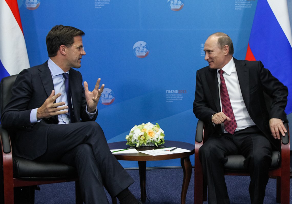 Mark Rutte i samtale med Vladimir Putin. Foto: Wikimedia Commons Mark Rutte i samtale med Vladimir Putin. Foto: Wikimedia Commons