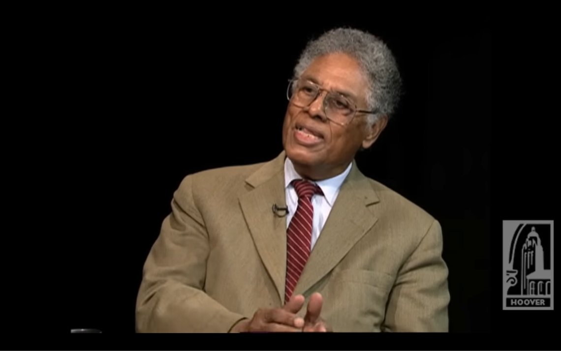 Thomas Sowell i et intervju med Hoover Institution. Stillbilde YouTube Thomas Sowell i et intervju med Hoover Institution. Stillbilde YouTube