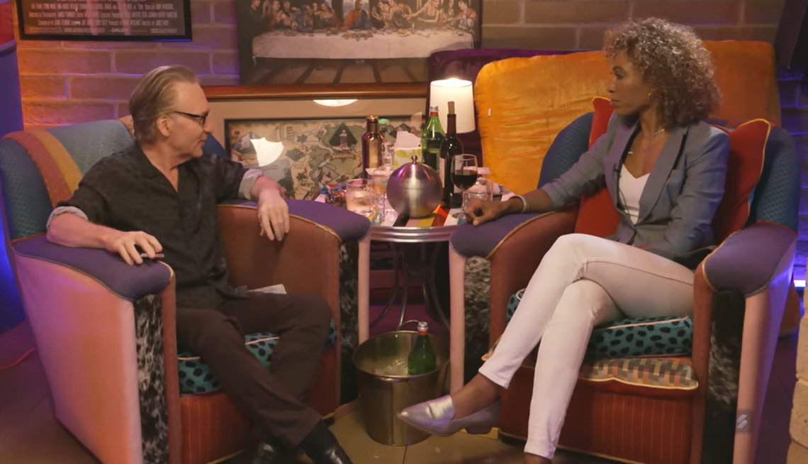 Bill Maher og Sage Steele. Stillbilde YouTube Bill Maher og Sage Steele. Stillbilde YouTube
