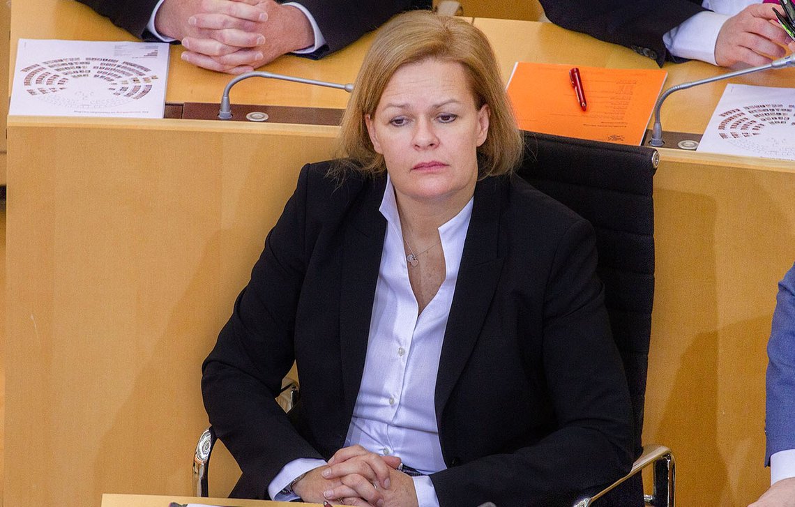 Nancy Faeser. Foto: Olaf Kosinsky, Wikimedia Commons CC BY-SA 3.0 DE DEED Nancy Faeser. Foto: Olaf Kosinsky, Wikimedia Commons CC BY-SA 3.0 DE DEED