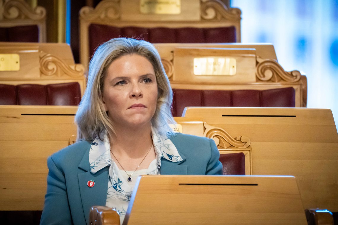 Partileder i Fremskrittspartiet Sylvi Listhaug vil ikke ha norsk medlemskap i EU.
Foto: Ole Berg-Rusten / NTB Partileder i Fremskrittspartiet Sylvi Listhaug vil ikke ha norsk medlemskap i EU.
Foto: Ole Berg-Rusten / NTB