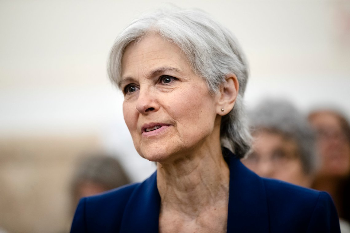 FILE - Former Green Party presidential candidate Jill Stein waits to speak at a board of elections meeting at City Hall, in Philadelphia, Oct. 2, 2019. Stein said the Green Party will likely make an announcement about its presidential aspirations later this month. (AP Photo/Matt Rourke, File) FILE - Former Green Party presidential candidate Jill Stein waits to speak at a board of elections meeting at City Hall, in Philadelphia, Oct. 2, 2019. Stein said the Green Party will likely make an announcement about its presidential aspirations later this month. (AP Photo/Matt Rourke, File)