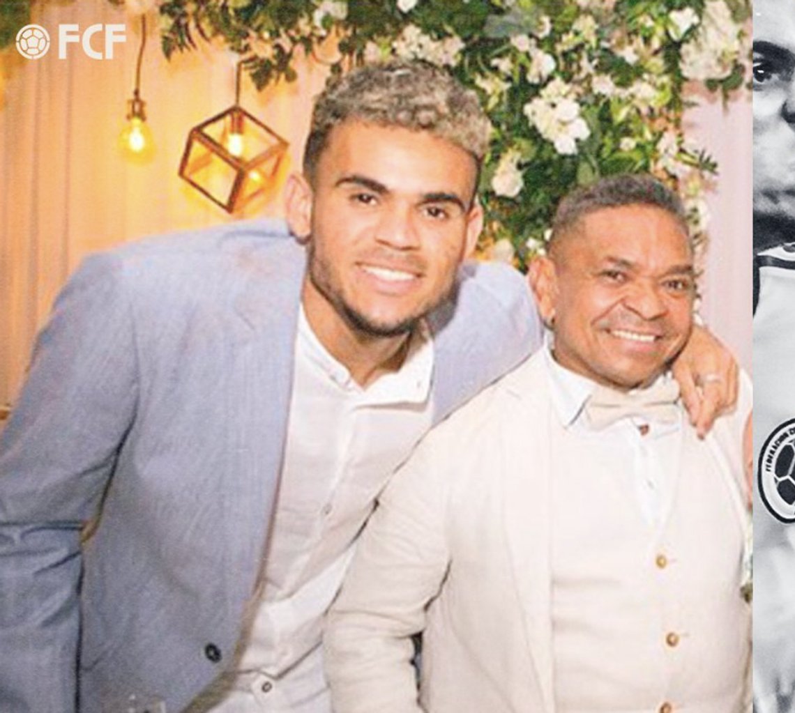 Luis Diaz med faren i et eldre bilde. Foto: Colombias fotballforbund/ X Luis Diaz med faren i et eldre bilde. Foto: Colombias fotballforbund/ X