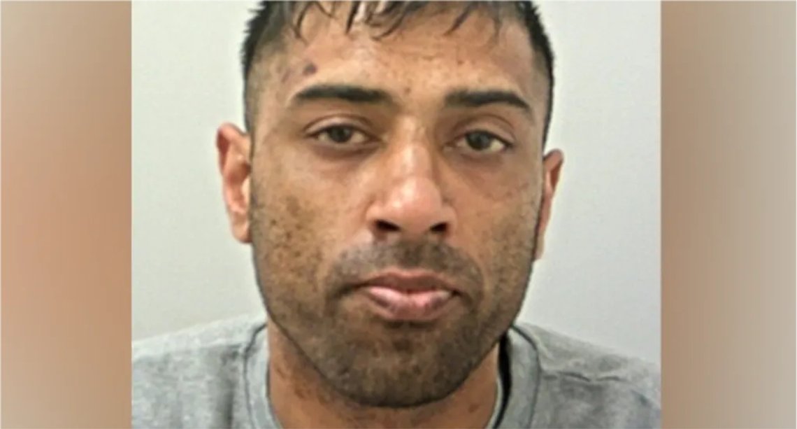 Mohammed Khan, 35, bludgeoned 50-year-old David Read at his home. Photo: Police handout via BBC. Mohammed Khan, 35, bludgeoned 50-year-old David Read at his home. Photo: Police handout via BBC.