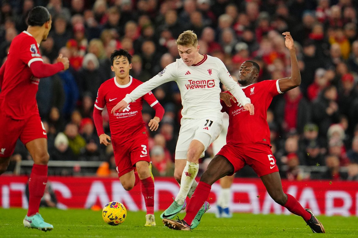 Liverpool spilte 0-0 mot Manchester United i Premier League søndag. Foto: Jon Super / AP / NTB Liverpool spilte 0-0 mot Manchester United i Premier League søndag. Foto: Jon Super / AP / NTB