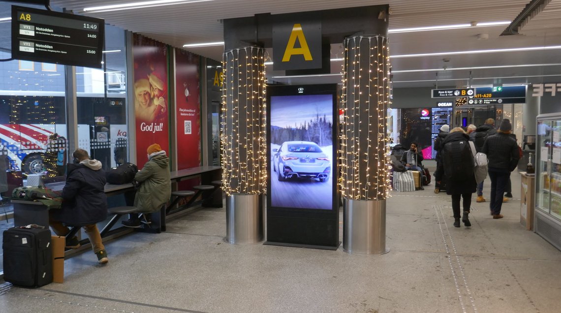 Oslo bussterminal, desember 2023. Oslo bussterminal, desember 2023.